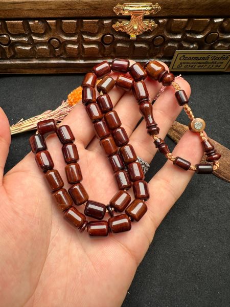 Kapsül Model Kınalı  Sade Kuka Tesbih