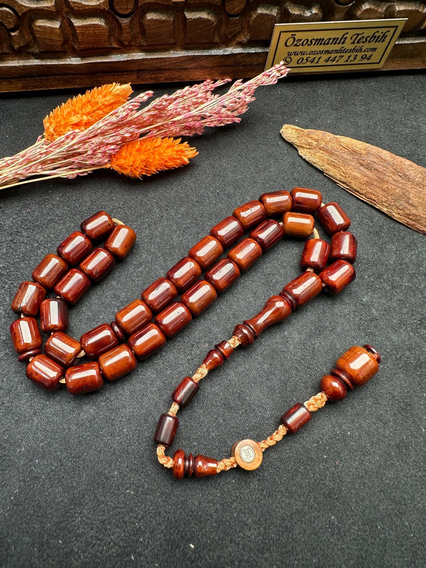 Kapsül Model Kınalı  Sade Kuka Tesbih