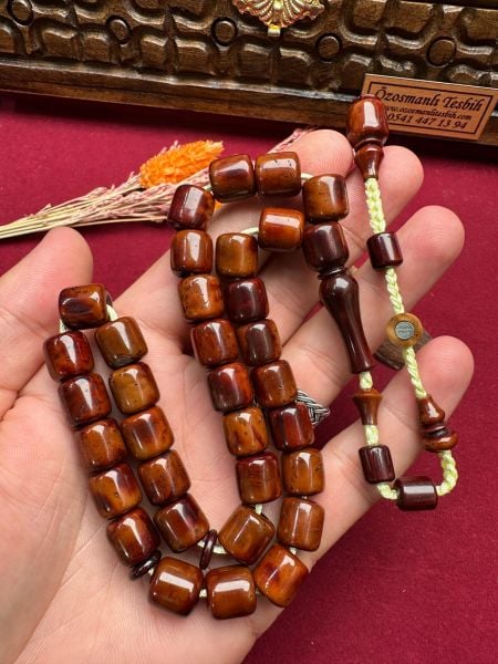 Kapsül Model Kınalı  Sade Kuka Tesbih