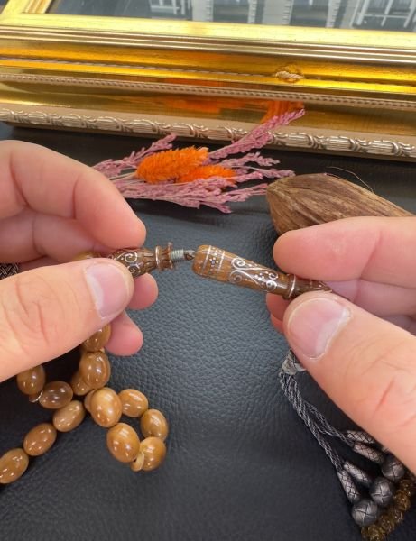 Özel Vidalı Sistem Gümüş Kazazlı Takım Kuka Seti Tesbih