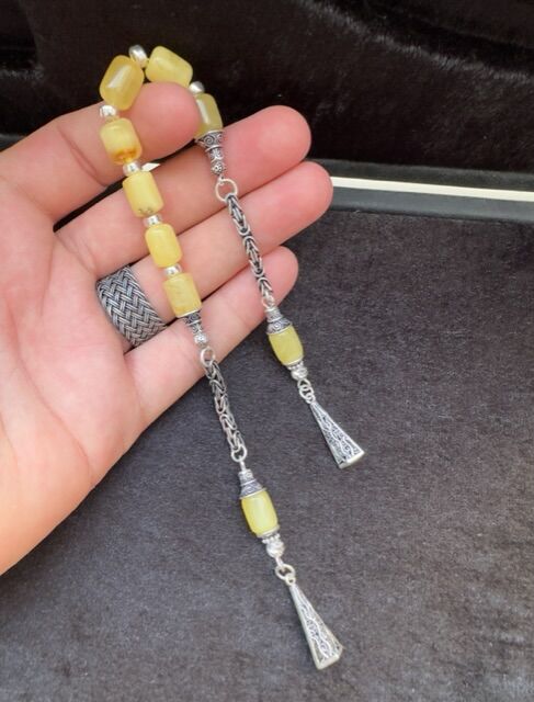 Kapsül Model Zaza Damla Kehribar Tesbih