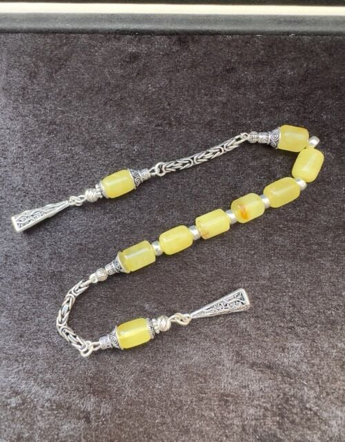 Kapsül Model Zaza Damla Kehribar Tesbih