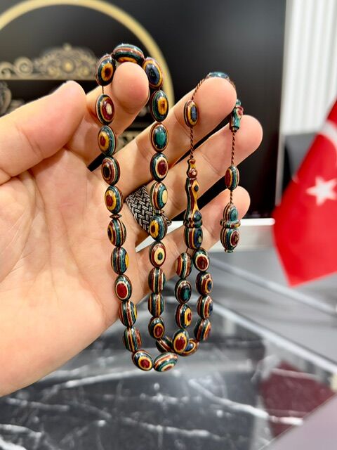 Badem Model Sade Kafur Ağacı Tesbih