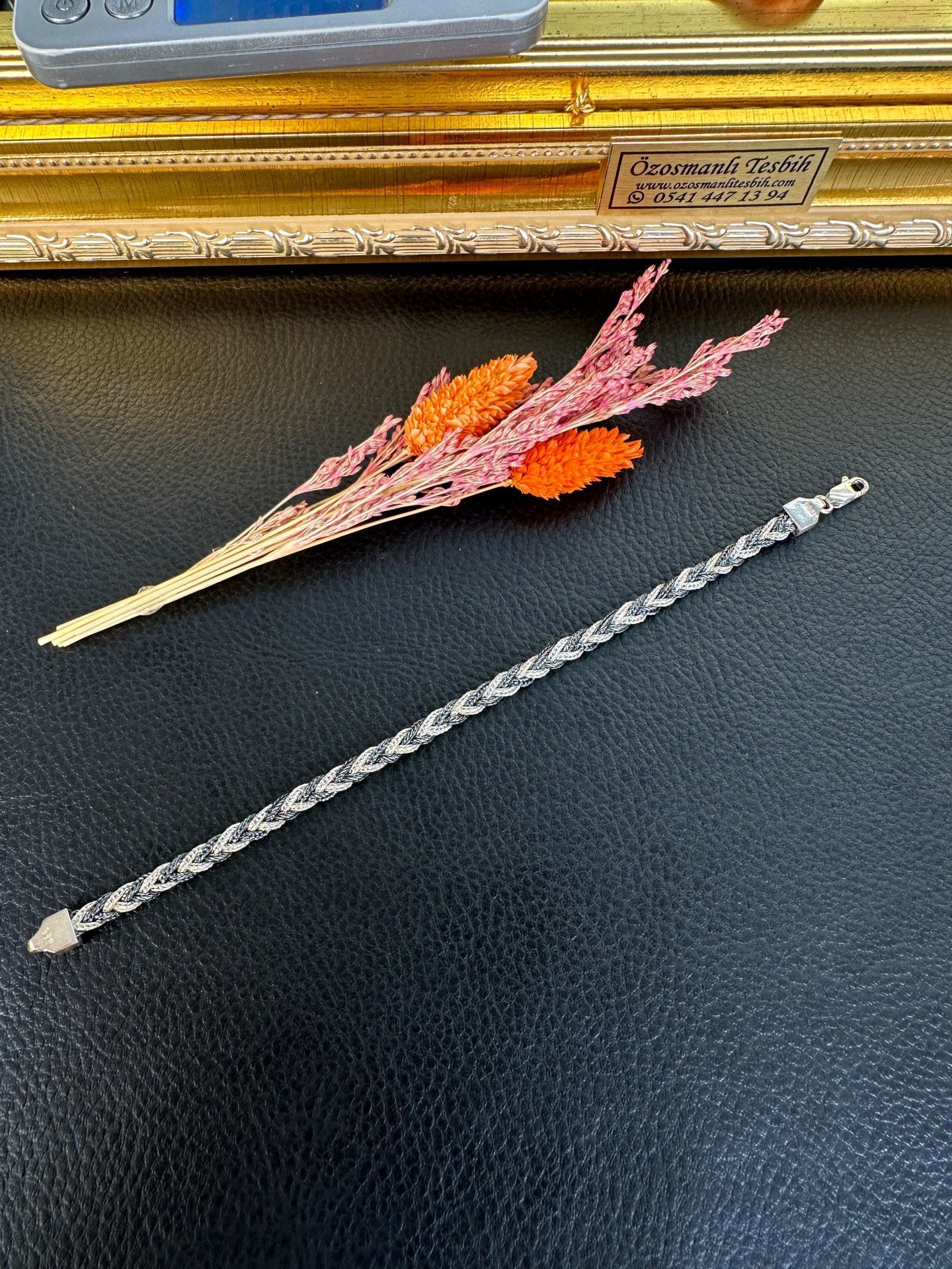 Özel Tasarım Gümüş Örgü Model Bileklik