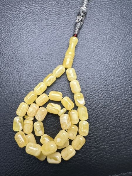 Rus Kaya Kapsül Model Damla Kehribar Tesbih