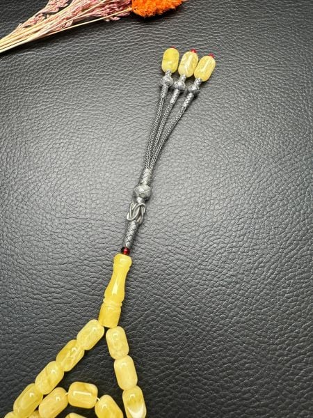 Rus Kaya Kapsül Model Damla Kehribar Tesbih