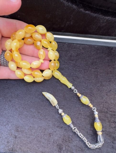 Beyzi Model Baltık Damla Kehribar Tesbih