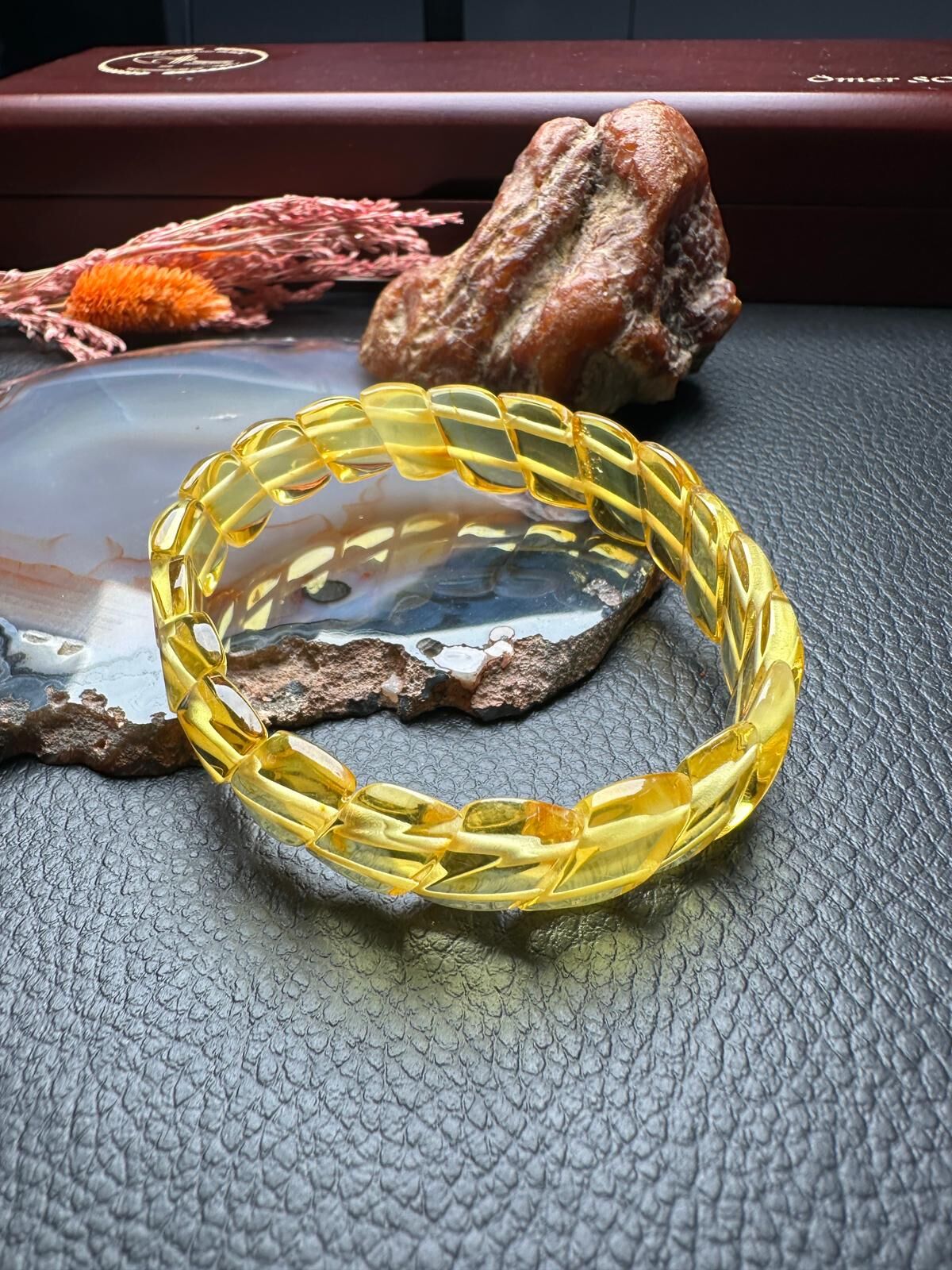 Damla Kehribar Bileklik