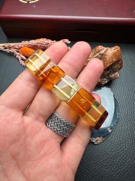 Damla Kehribar Bileklik