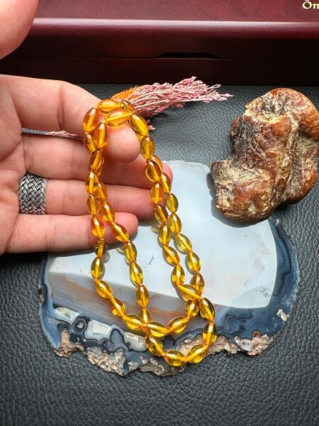 Damla Kehribar Kolye