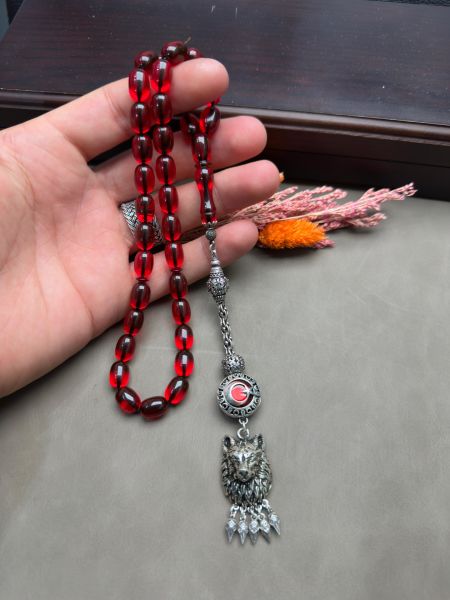 Kapsül Model Ateş Kehribar Tesbih