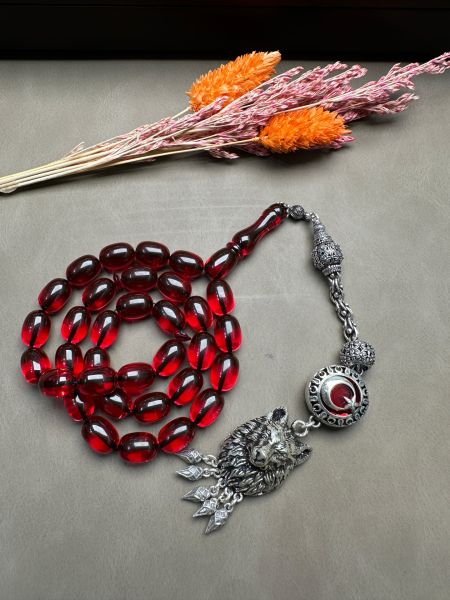 Kapsül Model Ateş Kehribar Tesbih