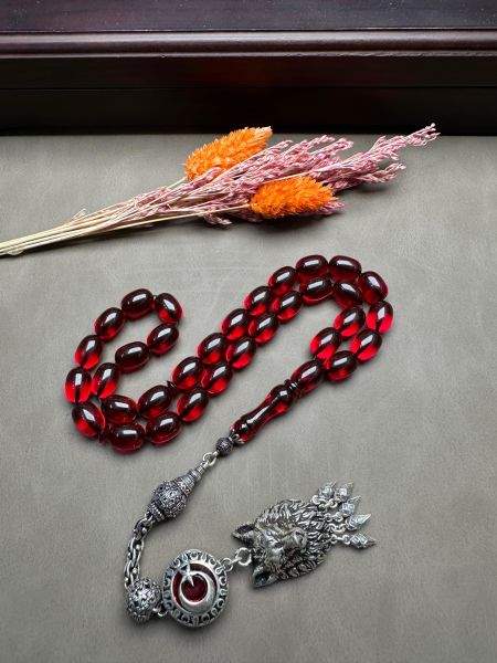 Kapsül Model Ateş Kehribar Tesbih