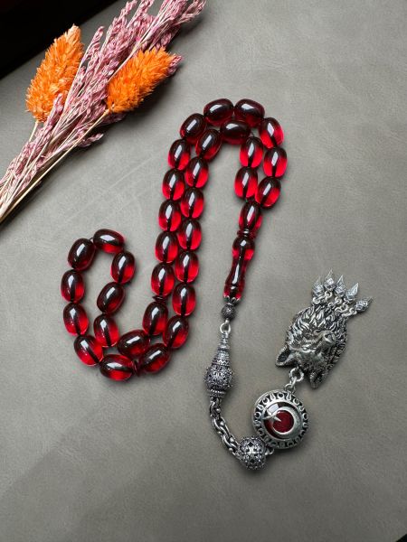 Kapsül Model Ateş Kehribar Tesbih