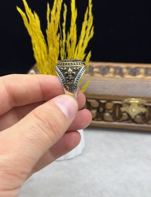 Özel Tasarım 925 Ayar Gümüş Erkek Yüzük