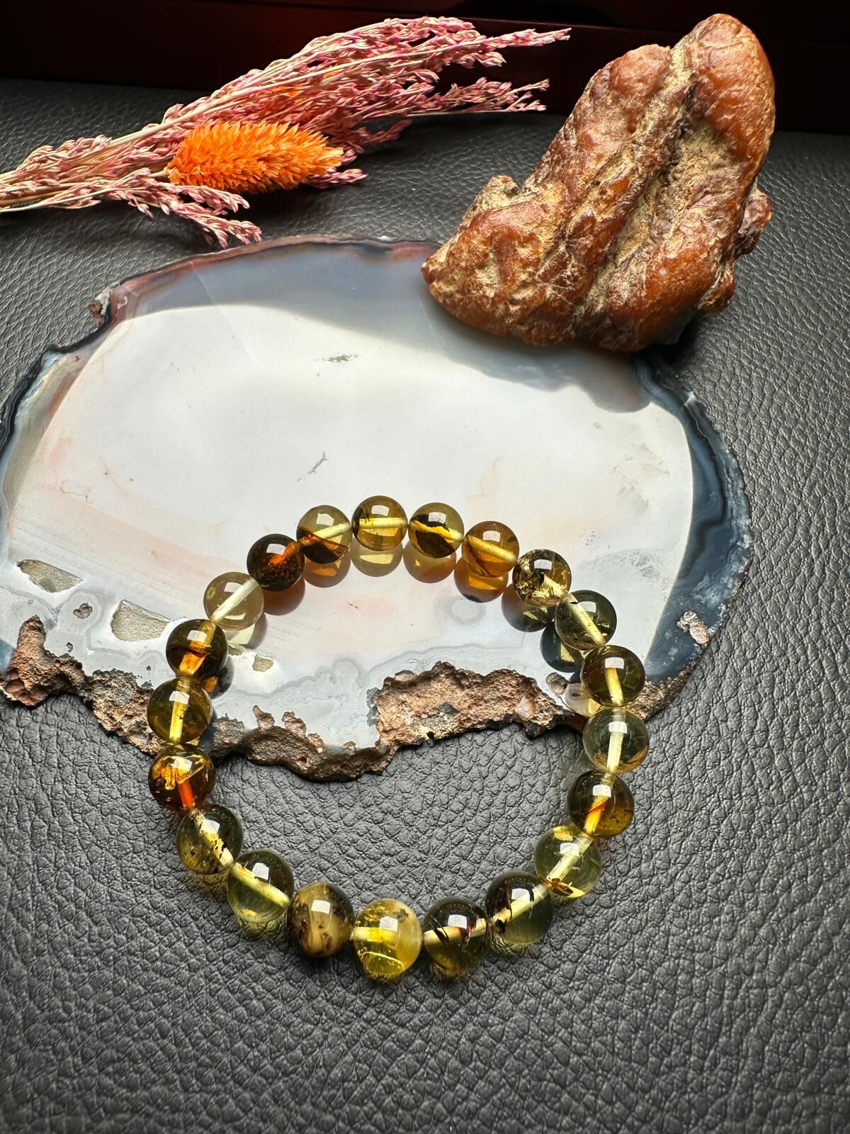 Damla Kehribar Bileklik