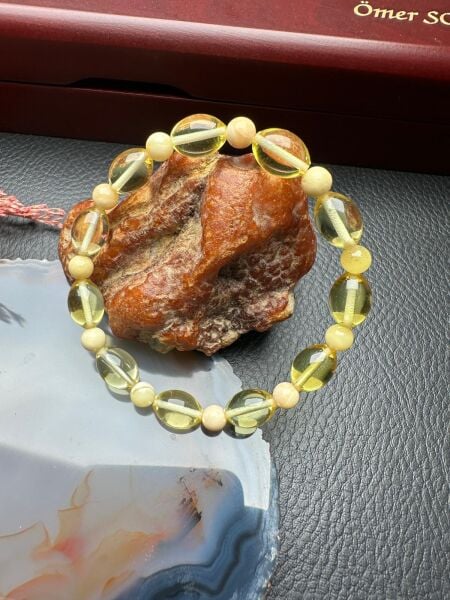 Damla Kehribar Bileklik