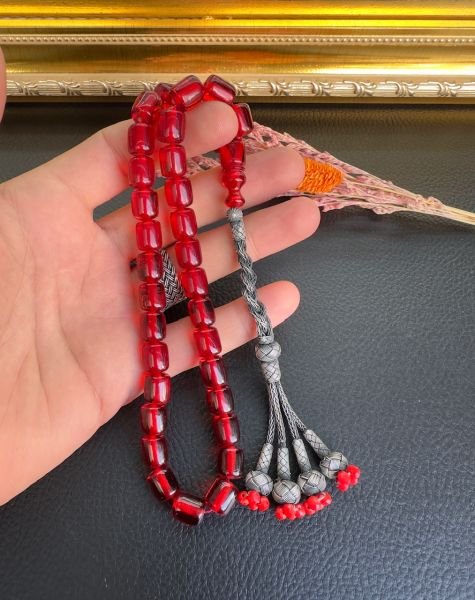 Kapsül Model Ateş Kehribar Tesbih