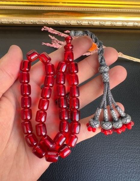 Kapsül Model Ateş Kehribar Tesbih