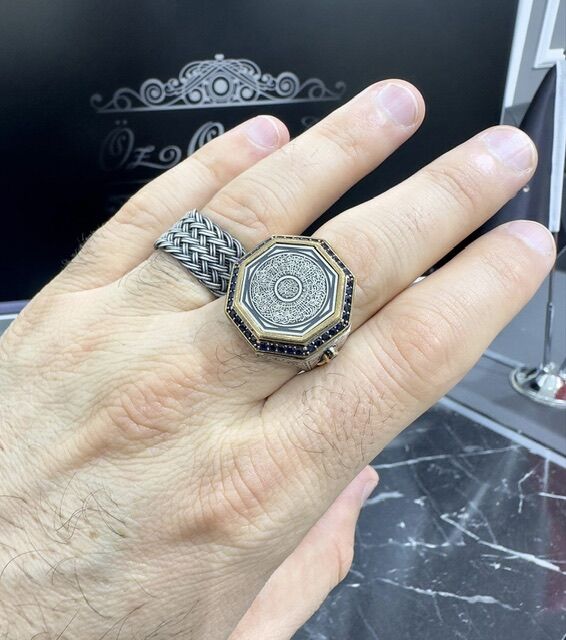 Özel Tasarım 925 Ayar Gümüş Erkek Yüzük