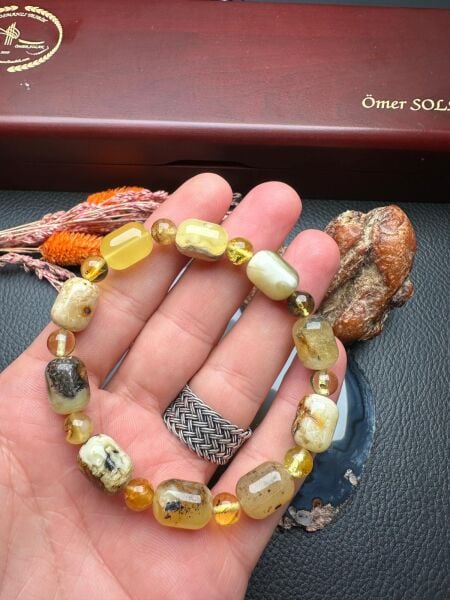 Damla Kehribar Bileklik