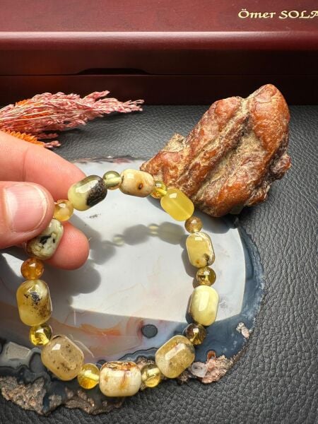 Damla Kehribar Bileklik