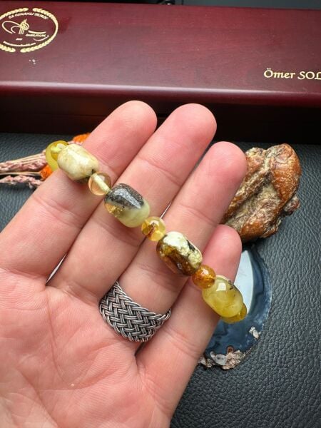 Damla Kehribar Bileklik