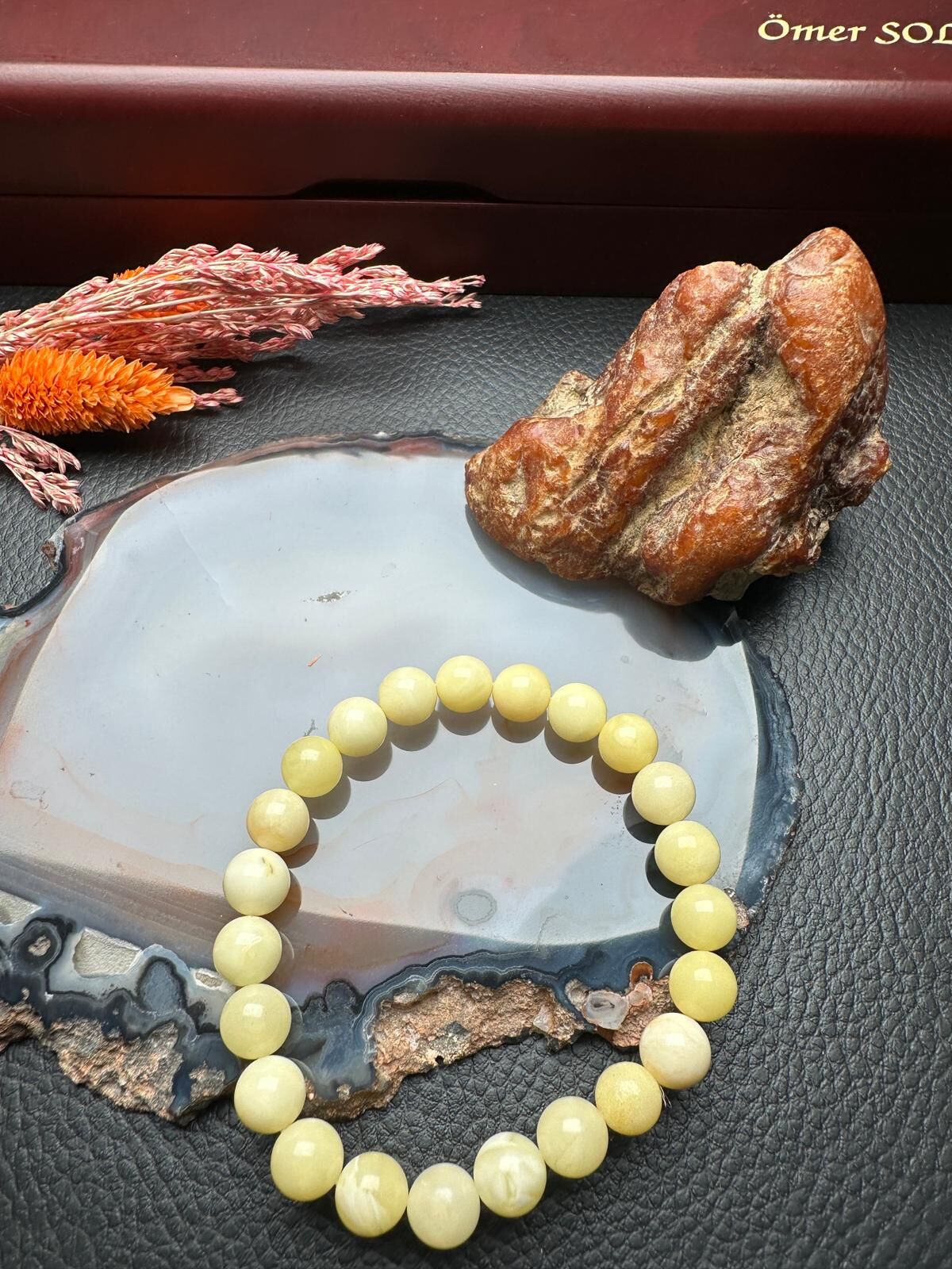 Damla Kehribar Bileklik