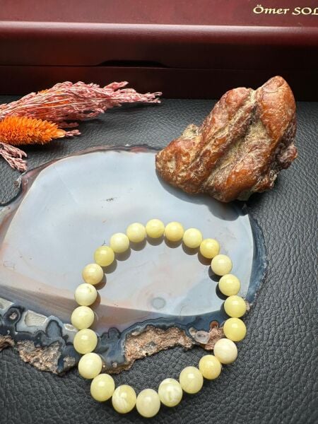 Damla Kehribar Bileklik