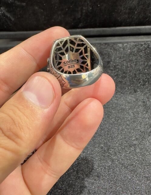 Özel 925 Ayar Gümüş Erkek Yüzük