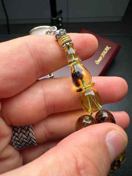 Rus Kaya Damla Kehribar Tesbih