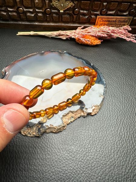 Damla Kehribar Bileklik