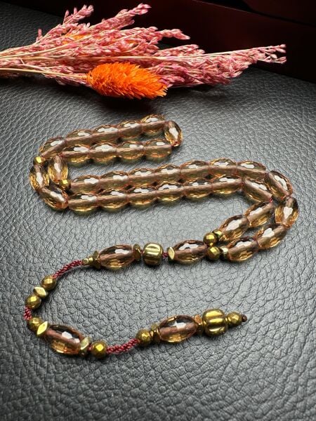 Beyzi Model  Hematit Dizayn Zultanit Doğal Taş Tesbih