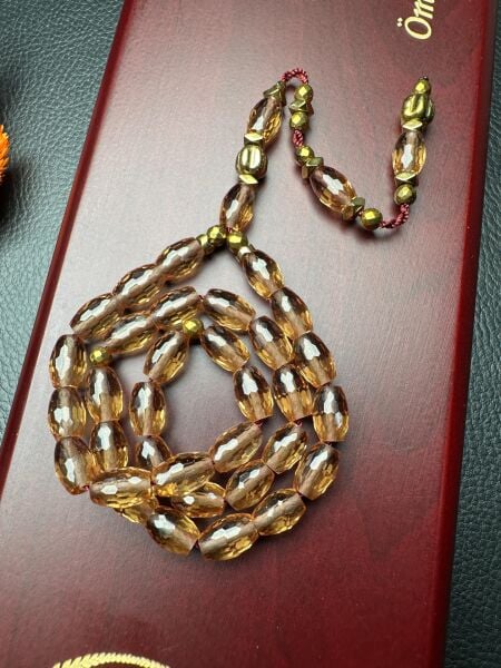 Beyzi Model  Hematit Dizayn Zultanit Doğal Taş Tesbih(Kopya)
