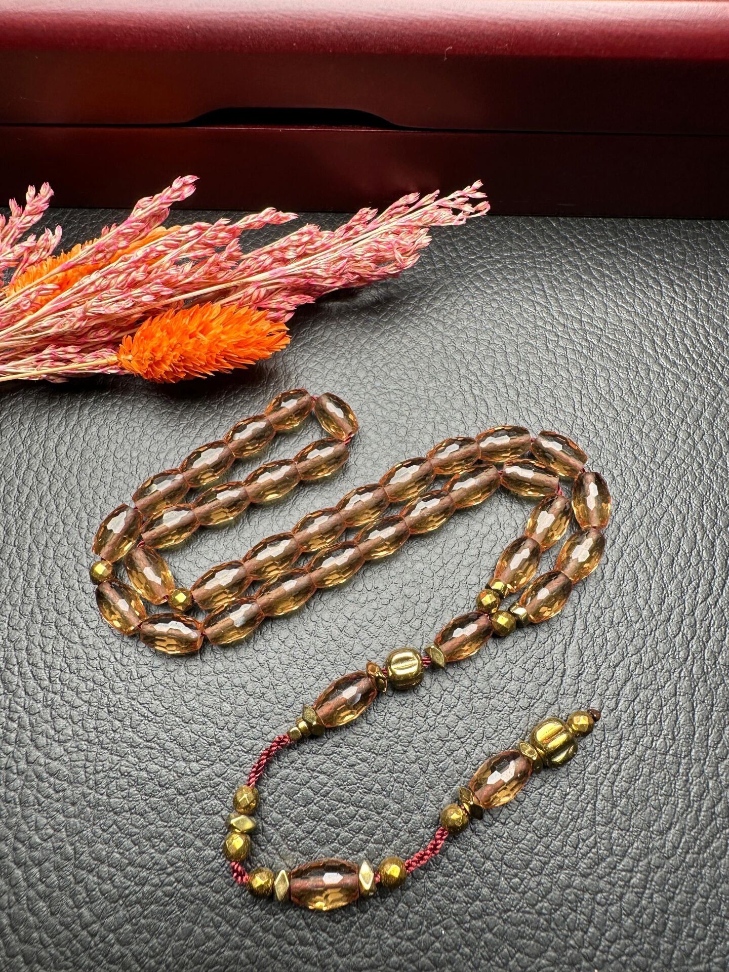 Beyzi Model  Hematit Dizayn Zultanit Doğal Taş Tesbih(Kopya)