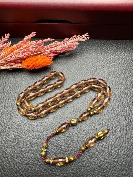 Beyzi Model  Hematit Dizayn Zultanit Doğal Taş Tesbih