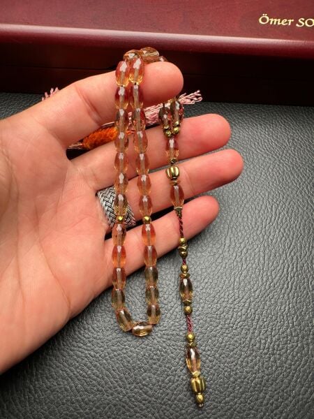 Beyzi Model  Hematit Dizayn Zultanit Doğal Taş Tesbih