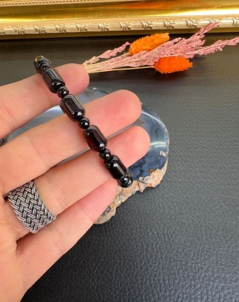 Kapsül Model Damla Kehribar Bileklik