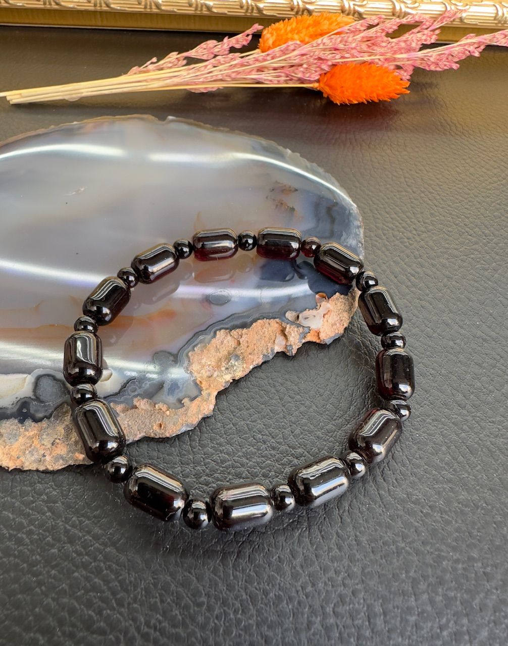 Kapsül Model Damla Kehribar Bileklik