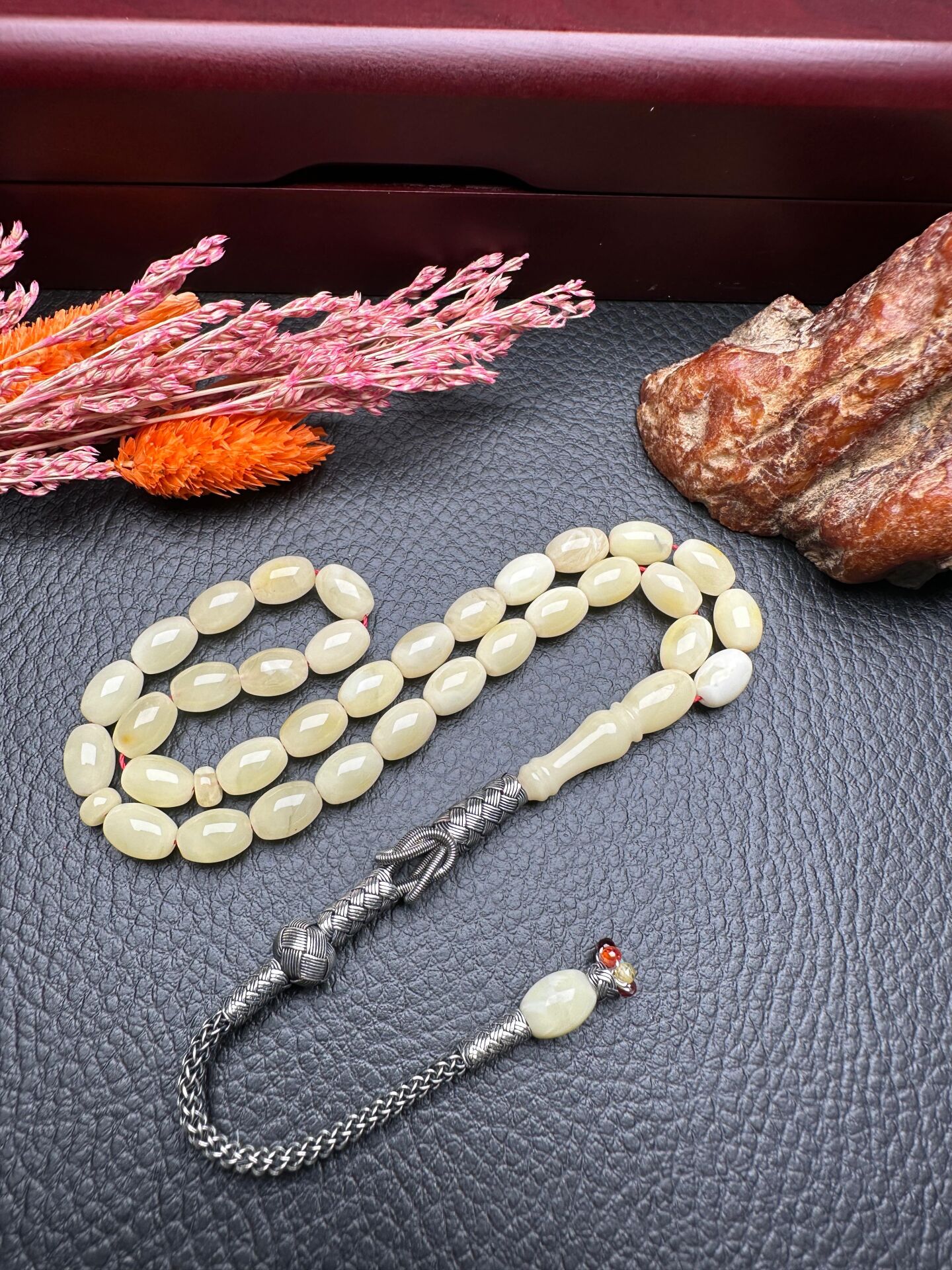 Rus Kaya Damla Kehribar Tesbih