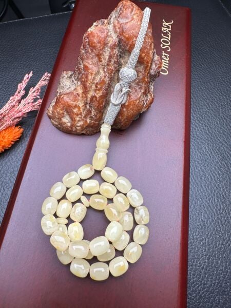 Rus Kaya Damla Kehribar Tesbih