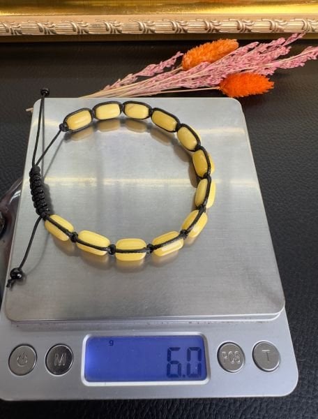 Kapsül Model Makrome Örme Damla Kehribar Bileklik