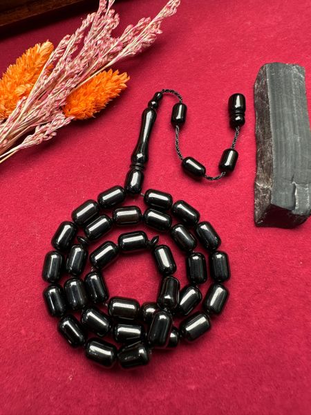 Kapsül Model Sade Erzurum Oltu taşı Tesbih