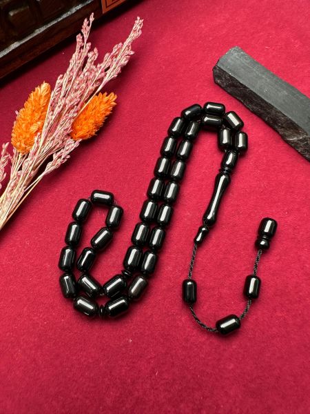 Kapsül Model Sade Erzurum Oltu taşı Tesbih