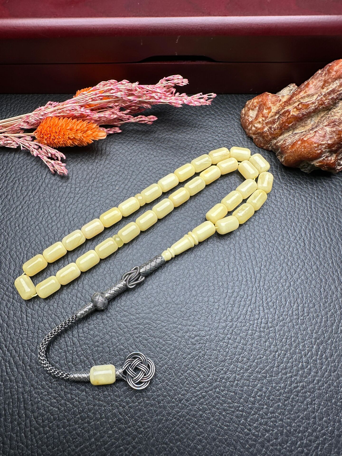 Rus Kaya Damla Kehribar Tesbih