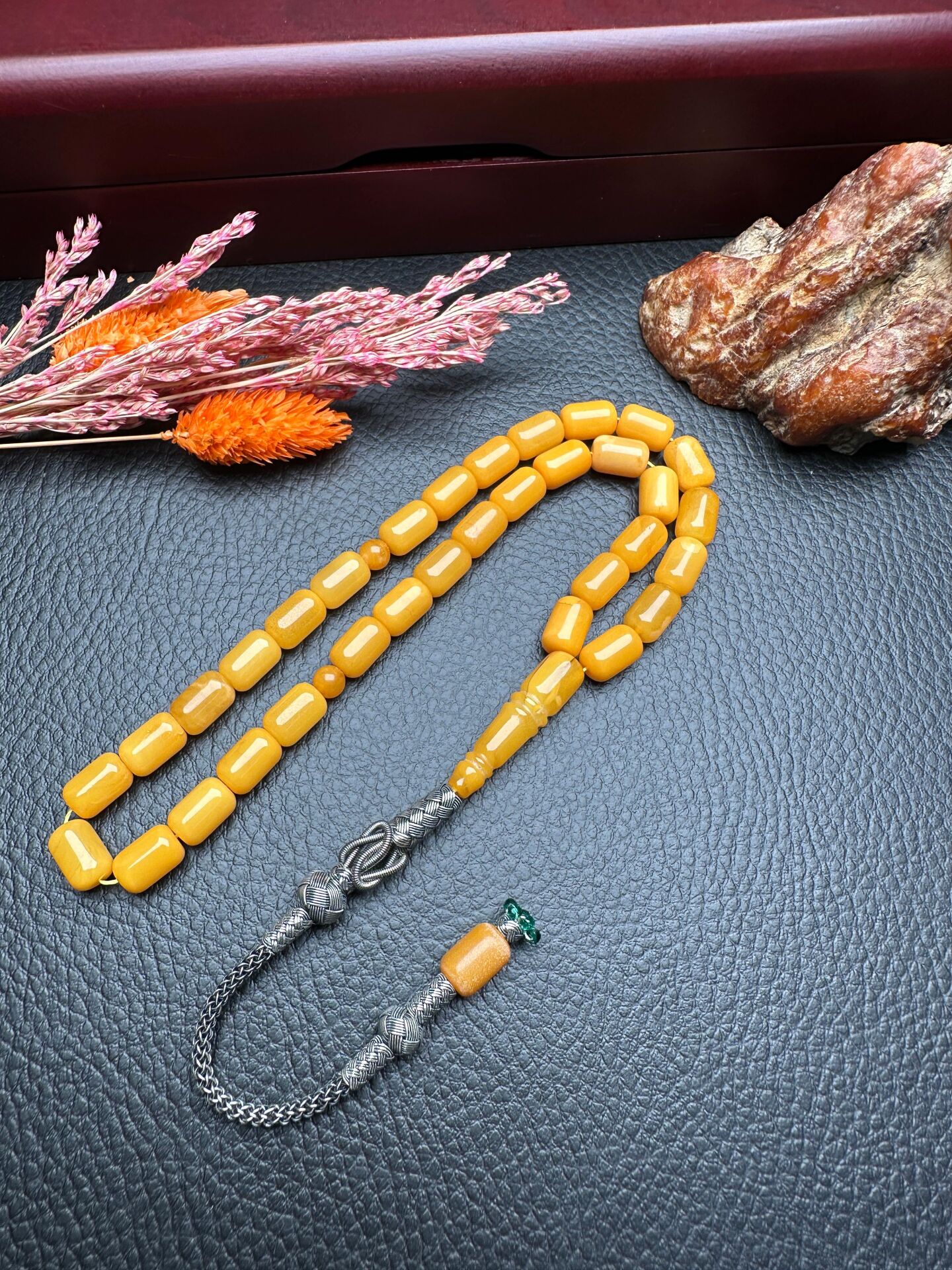 Rus Kaya Damla Kehribar Tesbih