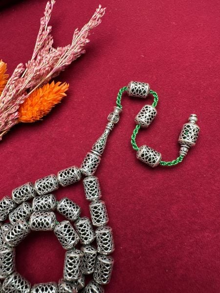 Kapsül Model Özel Tasarım Gümüş Tesbih