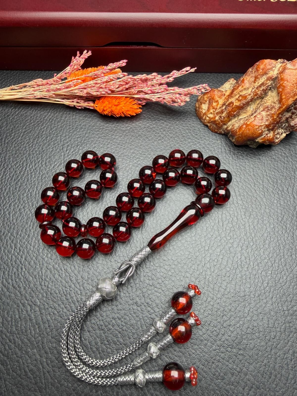 Rus Kaya Damla Kehribar Tesbih