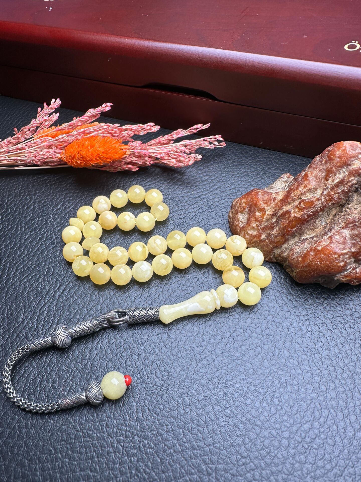 Rus Kaya Damla Kehribar Tesbih