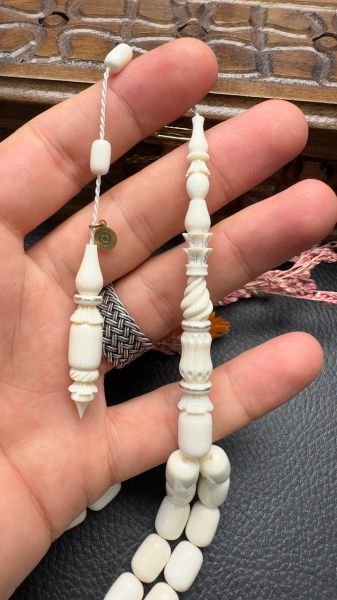 Nakkaş İmame Kapsül Model Sade Fil Dişi Tesbih